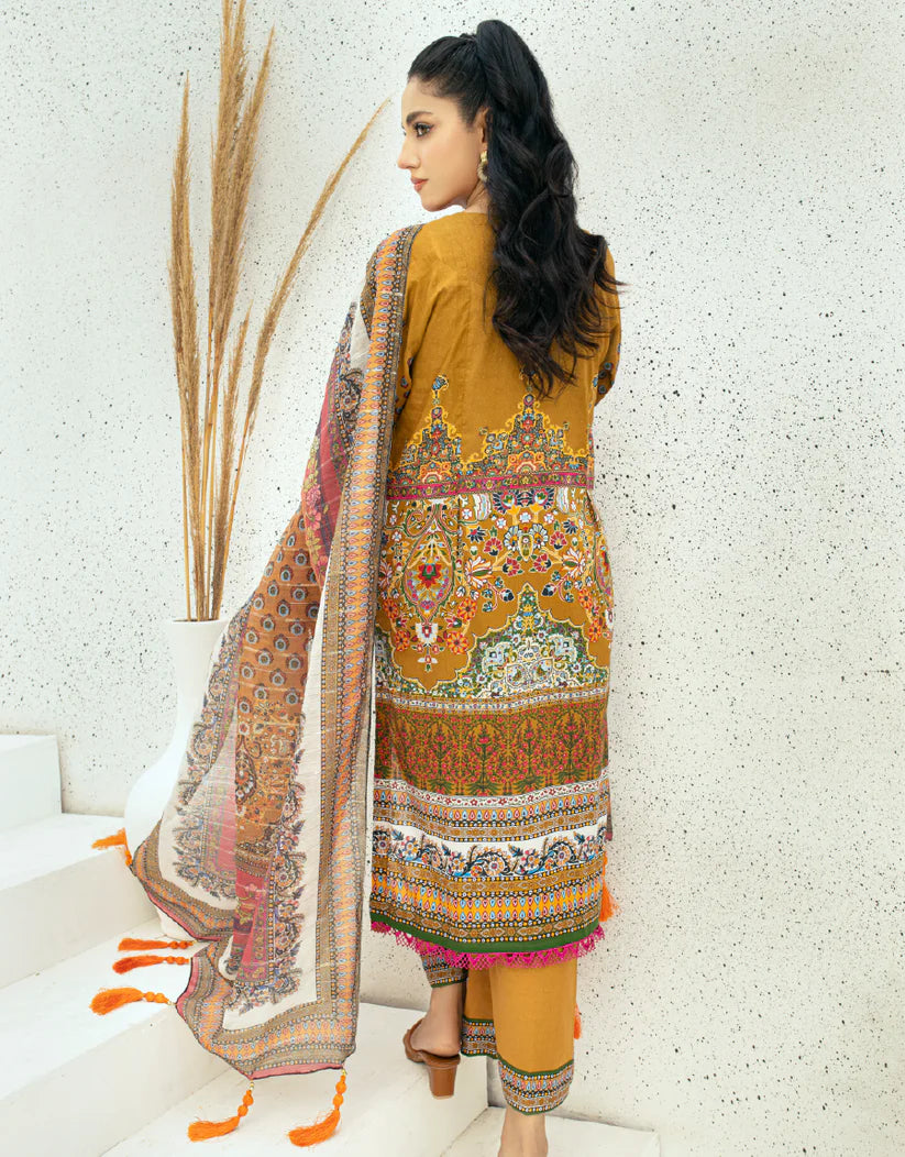 AY - 013 - 3 piece Unstitched Embroidered Lawn