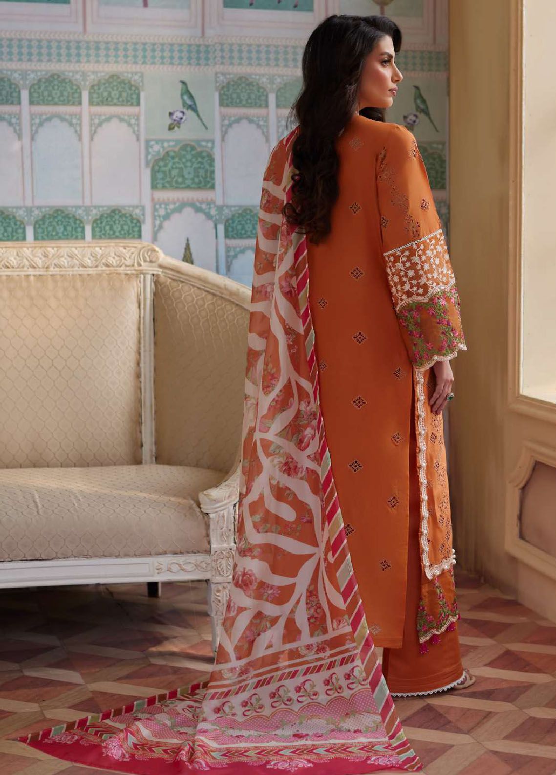 Elaf Embroidered Suits Unstitched 3 Piece EF24EE D-09 Elnaz - Summer Collection