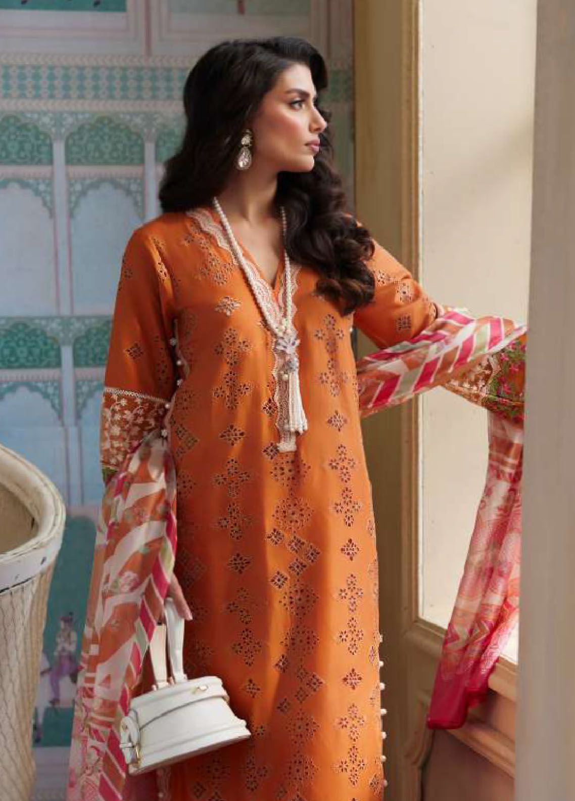 Elaf Embroidered Suits Unstitched 3 Piece EF24EE D-09 Elnaz - Summer Collection