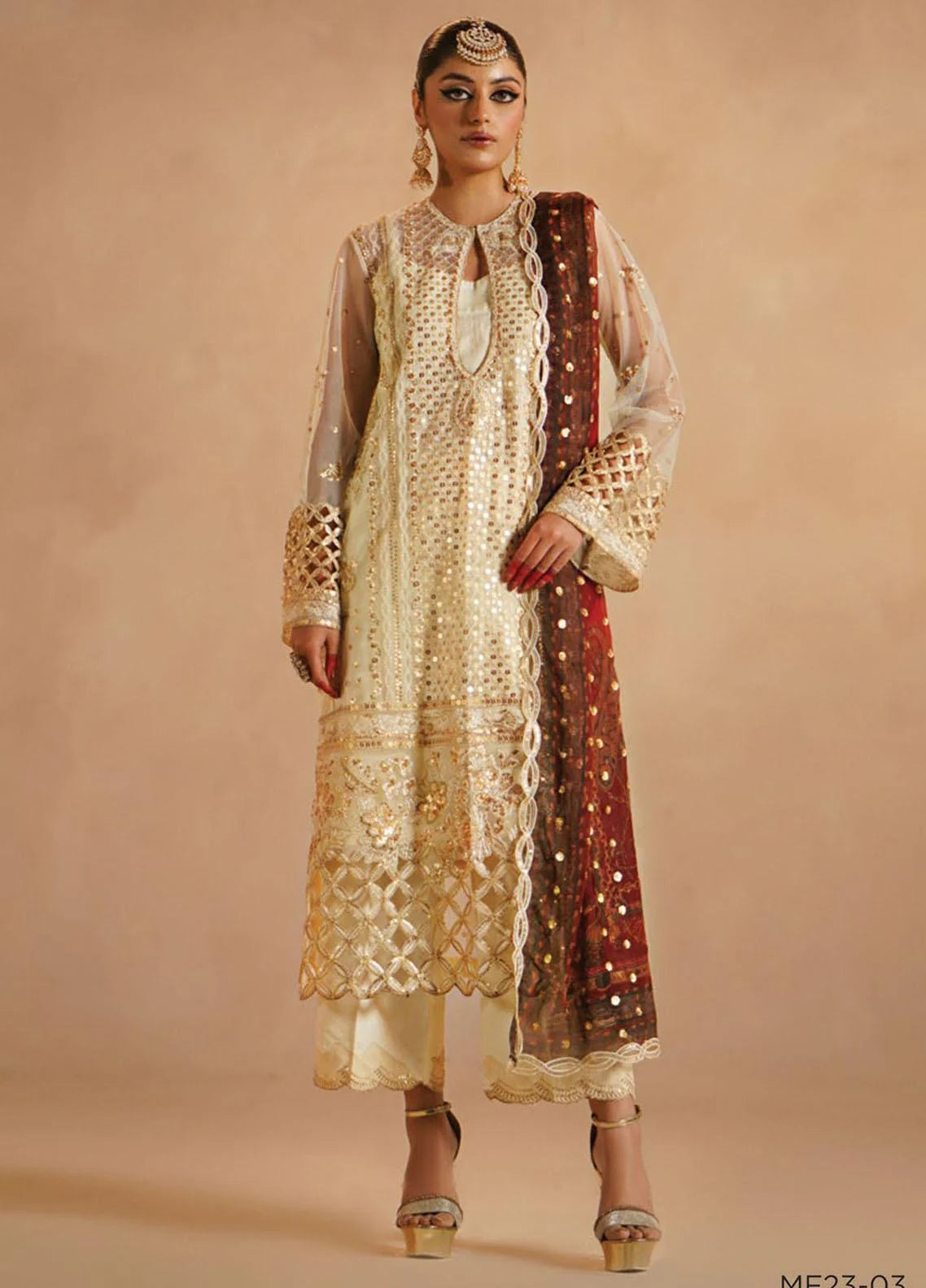 Nayab By Myeesha Embroidered Net Suits Unstitched