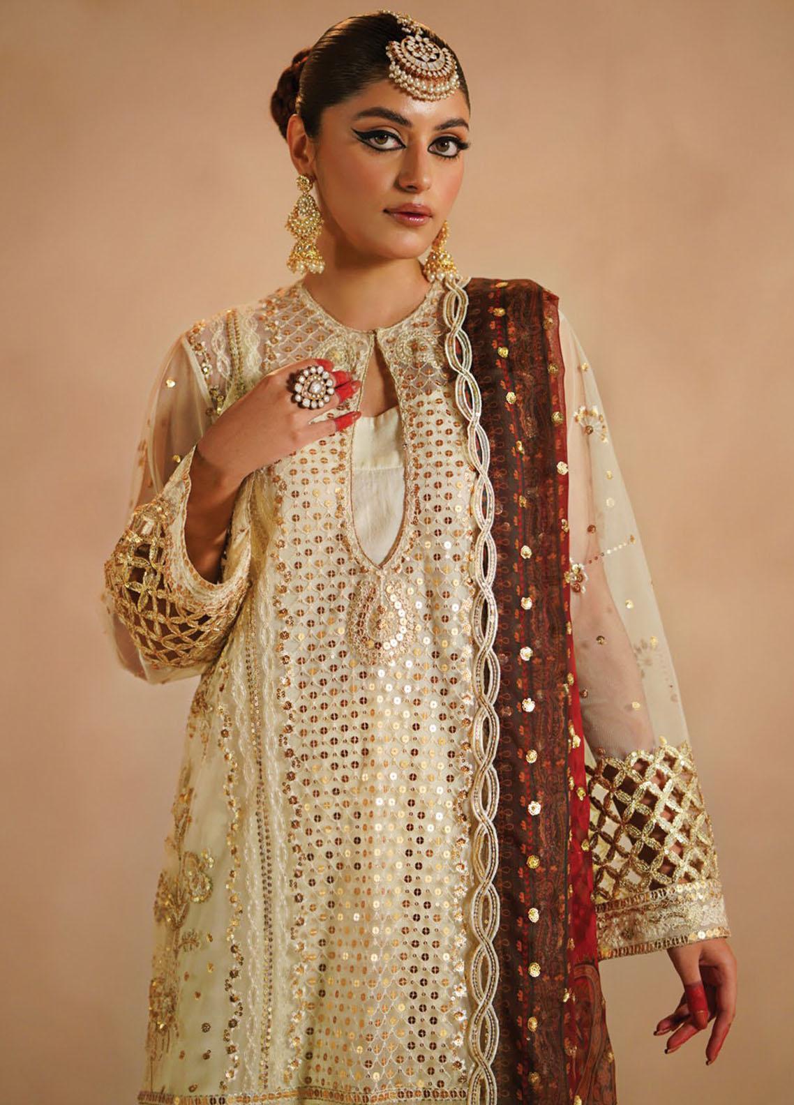 Nayab By Myeesha Embroidered Net Suits Unstitched