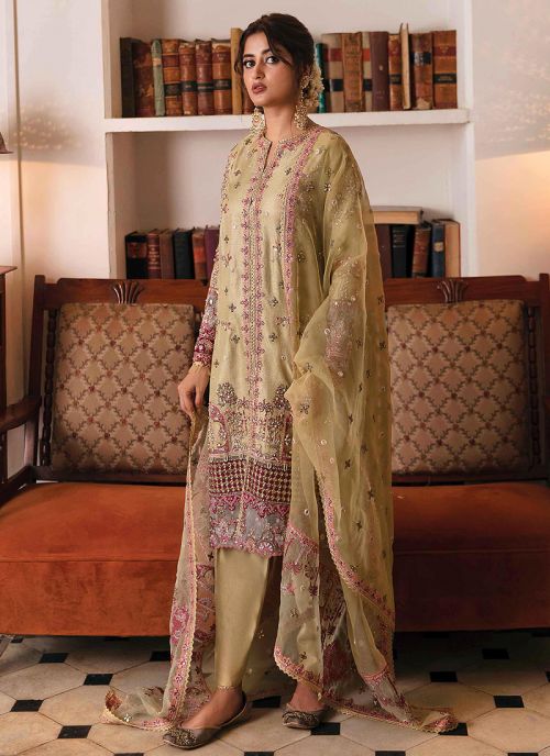 Zenia Embroidered Pakistani Salwar Kameez